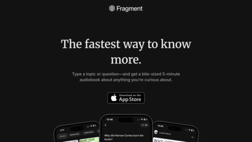Fragment AI - Resúmenes de audio de 5 minutos transforman temas en conocimiento estructurado - Logo