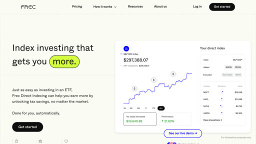 Frec - Plataforma de indexación directa con optimización fiscal automática y carteras personalizadas - Logo