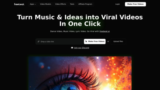 freebeat - Convierte música en videos de baile con avatares 3D personalizables - Logo