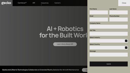 Gecko Robotics - Sistemas robóticos de inspección para mantenimiento predictivo de infraestructuras - Logo
