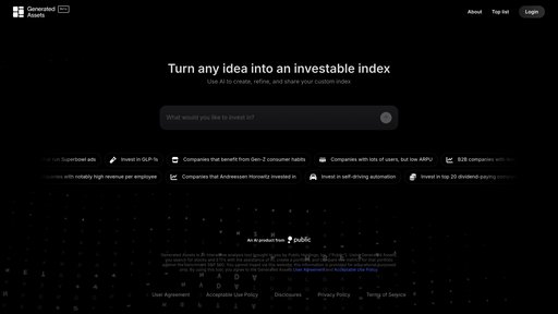 Generated Assets - Convierte ideas de inversión en carteras personalizadas con lenguaje natural - Logo