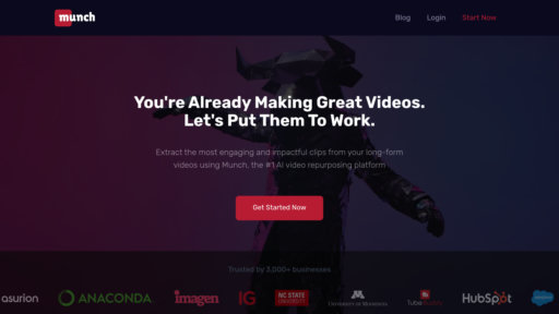 GetMunch - Extrae automáticamente clips virales de video con subtítulos inteligentes - Logo