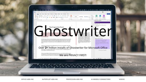 Ghostwriter AI - Asistente de escritura inteligente para Microsoft Office, múltiples modelos - Logo