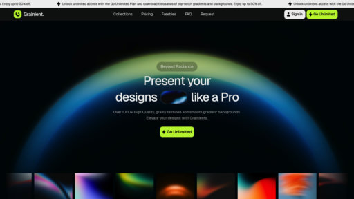 Grainient - Premium gradients and textures for designers, smart background generation - Logo