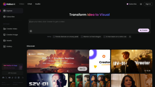Hailuo AI - Generador de video inteligente - convierte texto e imágenes en videos HD - Logo