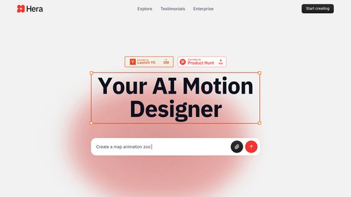 Hera Video - Crea animaciones profesionales desde texto con plantillas personalizables - Logo