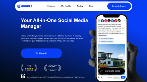 Hookle - Outil de gestion des réseaux sociaux : publication automatique multi-plateformes - Logo