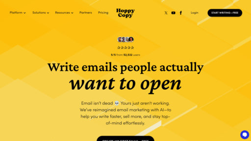 Hoppy Copy - Plataforma de email marketing inteligente, creación automática de contenido para conversiones - Logo
