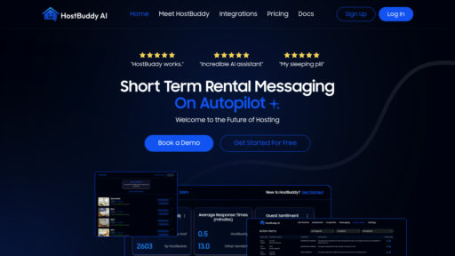 HostBuddy AI - Gestión de alquileres vacacionales con mensajería automática e integración multiplataforma - Logo
