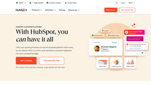 HubSpot - Intelligent customer platform automating marketing, sales and service - Logo