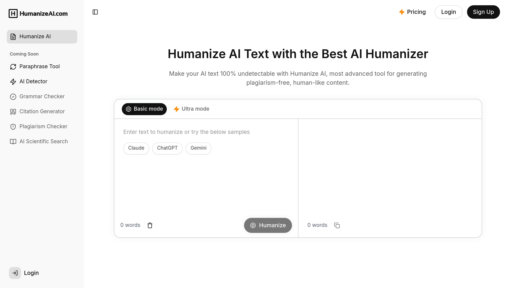 Humanize AI - Herramienta de reescritura inteligente para texto natural y fluido - Logo