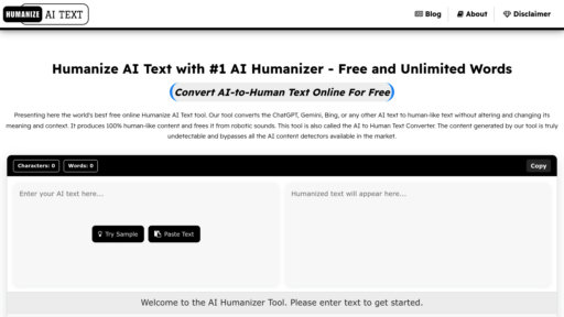 Humanize AI Text - 智能文本润色工具，AI内容转自然人类语言 - Logo