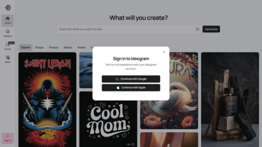 Ideogram AI - Generador de imágenes inteligente con texto legible y múltiples estilos artísticos - Logo