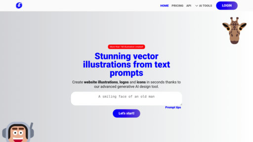 Illustroke - Generador de ilustraciones vectoriales - crea gráficos SVG desde texto - Logo