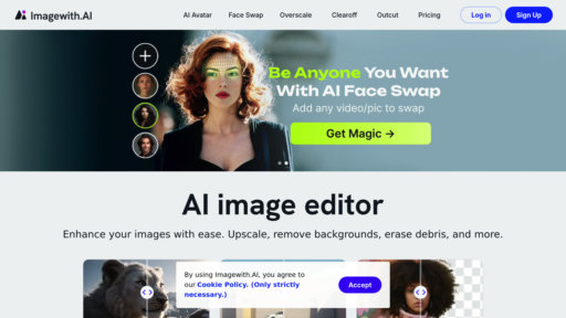 Imagewith.AI - Editor de imágenes inteligente: mejora calidad y elimina fondos - Logo