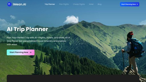 iMean AI - Planificateur de voyages intelligent avec recommandations automatiques - Logo