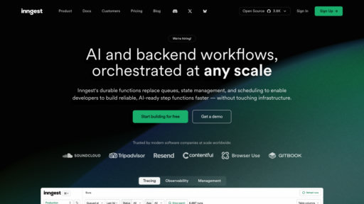 Inngest - Plataforma de orquestación para flujos serverless confiables - Logo