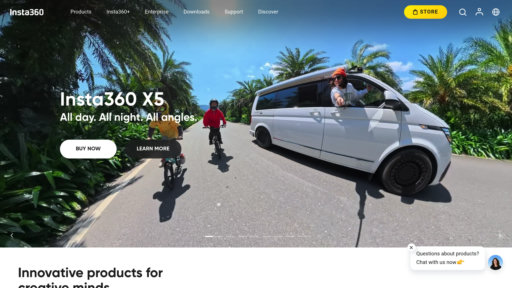 Insta360 - Caméras 360 intelligentes avec montage automatique pour vidéos immersives - Logo
