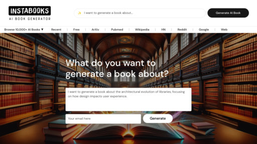 Instabooks AI - Generador de libros de texto personalizados al instante - Logo