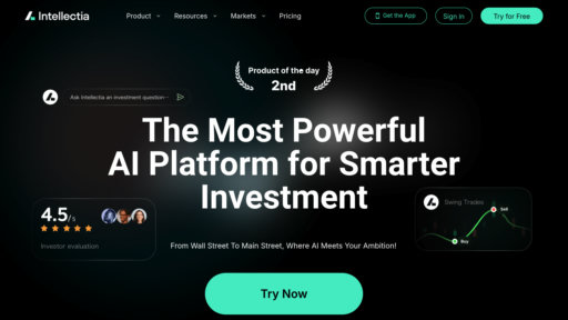 Intellectia AI - Plataforma de asesoramiento financiero inteligente con análisis predictivo y trading automatizado - Logo