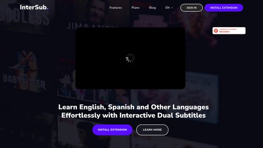 InterSub - Herramienta de subtítulos inteligente con traducción automática para videos - Logo