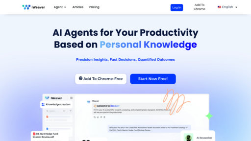 iWeaver AI - Intelligent knowledge management platform for automated content processing - Logo
