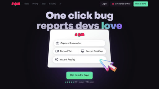 Jam - Herramienta de reporte de errores inteligente, captura automática e informes - Logo