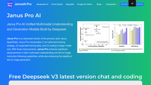 Janus Pro - Open-source multimodal AI for intelligent image understanding and creation - Logo