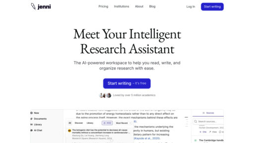 Jenni AI - Asistente escritura académica con investigación y citas automatizadas - Logo