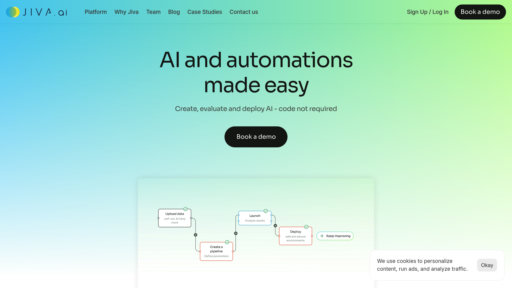 Jiva.ai - Plateforme IA sans code pour solutions multimodales rapides - Logo