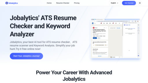 Jobalytics - Extension Chrome analysant offres d'emploi et optimisant CV - Logo