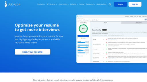 Jobscan - Optimisation intelligente de CV pour augmenter les entretiens - Logo