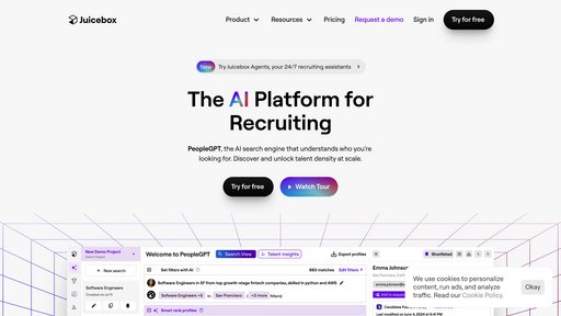 Juicebox - Plataforma de búsqueda de talento con consultas conversacionales y comunicación automática - Logo
