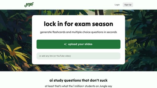 Jungle AI - Intelligent study platform that converts materials into interactive tools with adaptive learning - Logo