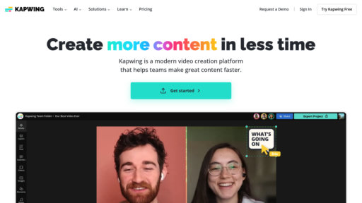 Kapwing - Éditeur vidéo en ligne avec outils intelligents et collaboration cloud - Logo