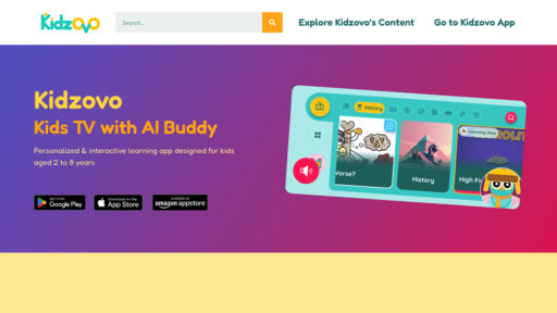 Kidzovo - Award-winning learning platform for ages 2-8: personalized and secure educational activities - Logo