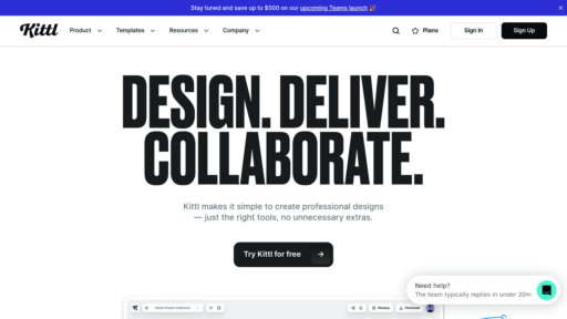 Kittl - Kittl: Plataforma de diseño inteligente con herramientas colaborativas - Logo