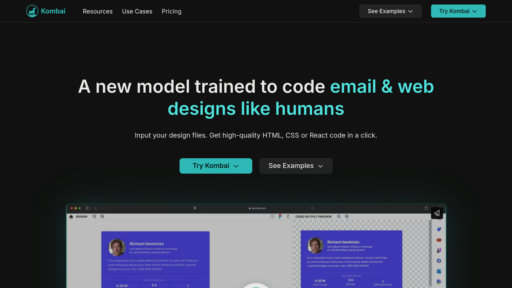 Kombai - Convierte automáticamente diseños Figma en código React y HTML/CSS - Logo