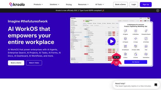 Kroolo - Plataforma de gestión de proyectos inteligente con automatización y colaboración - Logo