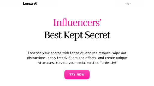 Lensa AI - Éditeur photo intelligent pour amélioration selfie et création avatars - Logo