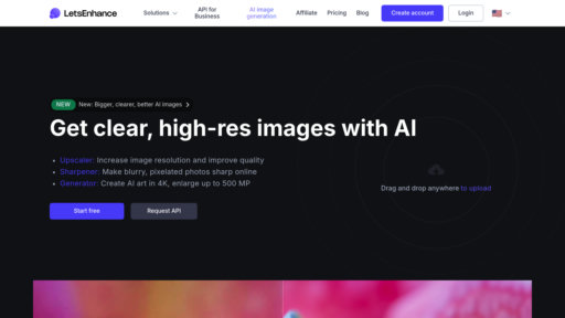 Let's Enhance - Intelligent image enhancement tool for upscaling and noise reduction - Logo