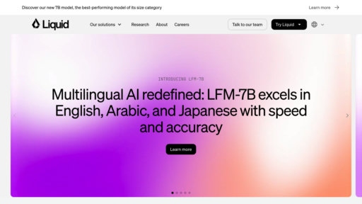 Liquid AI - Réseaux neuronaux liquides MIT pour applications IA multimodales adaptatives - Logo