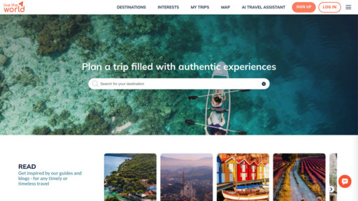 Live the World - Plateforme de voyage intelligente avec conseils locaux et planification - Logo