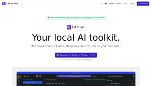 LM Studio - Ejecuta modelos de lenguaje localmente con IA offline y privacidad de datos - Logo