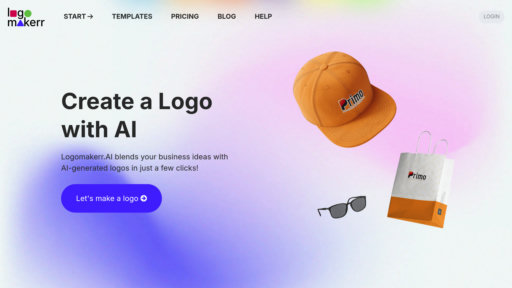 Logomakerr.ai - Generador de logos inteligente para startups, kits de marca personalizables - Logo