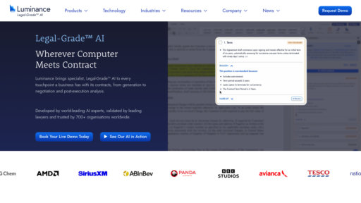 Luminance - Plateforme juridique intelligente pour analyse contractuelle et conformité - Logo