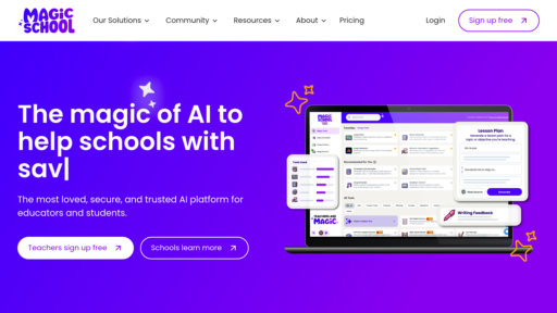 MagicSchool AI - Plateforme pédagogique intelligente avec 80+ outils pour cours et évaluations - Logo