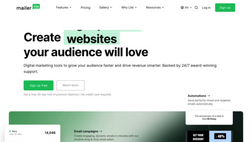 MailerLite - Plataforma de email marketing con automatización y crecimiento de audiencia - Logo