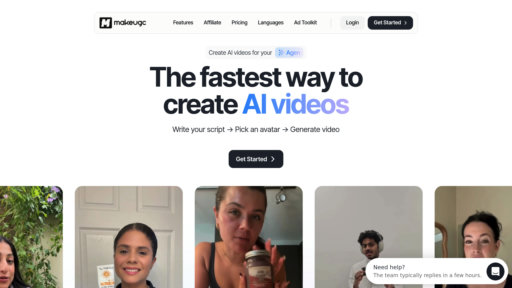 MakeUGC - Creador de videos inteligente con avatares para contenido auténtico - Logo