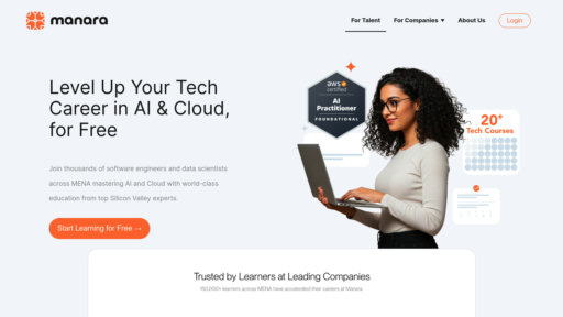 Manara Tech - Plateforme gratuite d'apprentissage IA et cloud avec experts - Logo